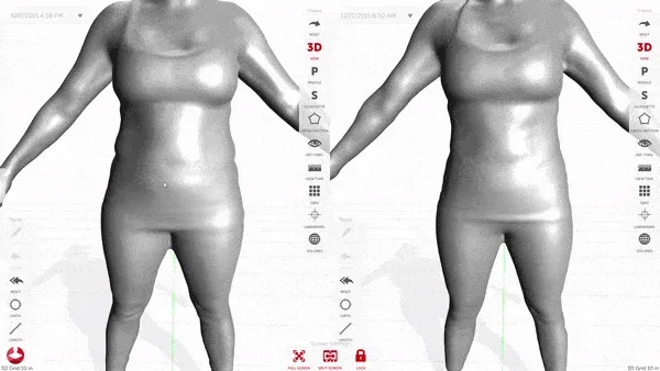 Gif split screen 1 Styku 3D Body Scanning Meridian ID